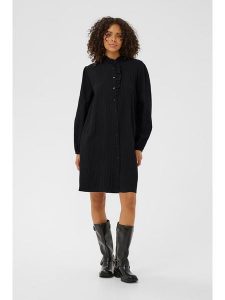 Kaffe Sukienka w kolorze czarnym rozmiar: 40. Czarne sukienki Kaffe, na co dzień, z aplikacjami, bez kołnierzyka, bez ramiączek, midi, proste. Za 208,99 zł.