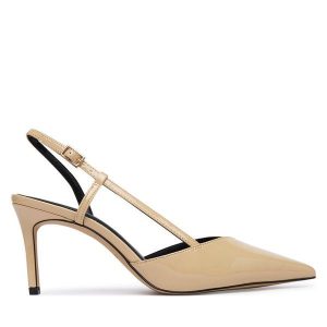 Szpilki Aldo. Brązowe szpilki ALDO, bez wzorów, bez obcasa. Za 359,99 zł.