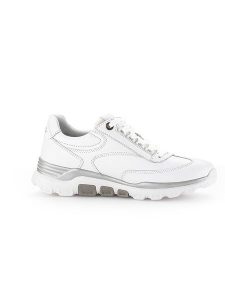 Gabor Skórzane sneakersy w kolorze białym rozmiar: 38. Białe trampki Gabor, bez wzorów, bez zapięcia. Za 302,95 zł.