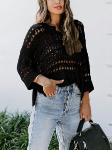 Milan Kiss Sweter w kolorze czarnym rozmiar: L. Czarne swetry oversize Milan Kiss, l, bez wzorów, bez ramiączek. Za 101,47 zł.
