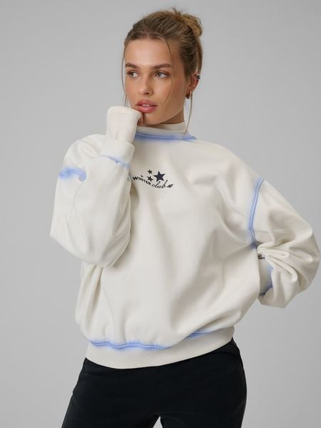 4F Bluza dresowa regular bez kaptura damska - biała XL. Brązowe bluzy 4f, xl, bez wzorów, z dresówki, bez kaptura. W wyprzedaży za 59,99 zł.