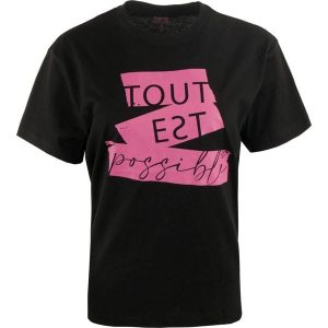 THE PEOPLE REP. T-shirt damski Minerva czarny 2XL. Czarne t-shirty WE THE PEOPLE, xl, bez wzorów, z bawełny, bez kołnierzyka, bez ramiączek. Za 142,99 zł.