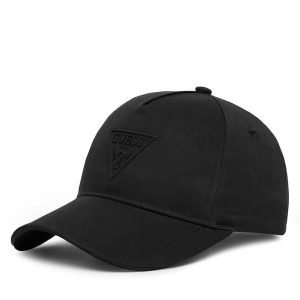 Czapka z daszkiem Guess. Czarne czapki Guess, z aplikacjami. Za 135,99 zł.