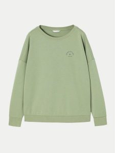 Tatuum Bluza Yolanda T2420.037B Zielony Relaxed Fit. Zielone bluzy Tatuum, m, bez wzorów, bez kaptura. Za 209,99 zł.