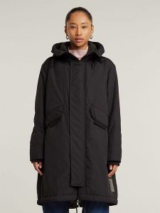 G-Star Parka w kolorze czarnym rozmiar: M. Czarne płaszcze G-Star, m, bez wzorów, bez kaptura. Za 527,10 zł.