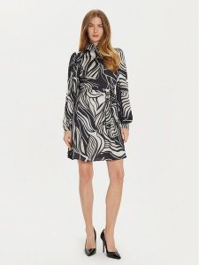 Artigli Sukienka koktajlowa ACAB000486 Czarny Regular Fit. Czarne kombinezony Artigli, bez wzorów, z syntetyku, wizytowe, bez kołnierzyka, bez ramiączek. Za 349,99 zł.
