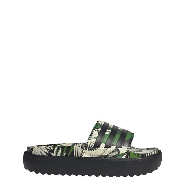 Klapki Adilette Platform. Czarne klapki ADIDAS, bez wzorów, bez obcasa. Za 279,00 zł.