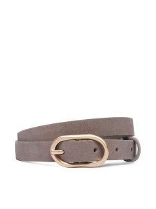 Calvin Klein Pasek Organic Buckle Suede Belt 20Mm LV04F7110G Szary. Szare paski Calvin Klein, bez wzorów, ze skóry. Za 169,99 zł.