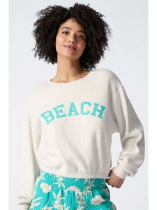 PJ Salvage Bluza w kolorze kremowym rozmiar: S. Brązowe bluzy PJ Salvage, s, bez wzorów, bez kaptura. Za 114,17 zł.