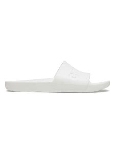 Crocs Klapki "Crocs Slide" w kolorze białym rozmiar: 36/37. Białe klapki Crocs, bez wzorów, z otwartym noskiem, bez obcasa. Za 79,21 zł.