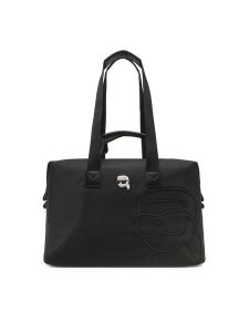 KARL LAGERFELD Torebka A1W30228 Czarny. Czarne shopper bag KARL LAGERFELD, bez wzorów, ze skóry, bez dodatków. Za 719,99 zł.