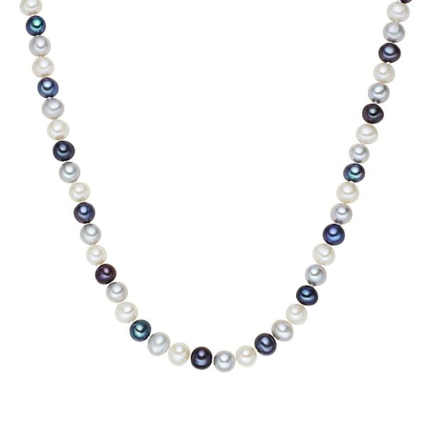 Valero Pearls Naszyjnik z pereł srebro wysokiej próby Perła hodowlana słodkowodna srebrny Naszyjniki 1 ct Damski. Szare naszyjniki Valero Pearls, z perłą, srebrne. Za 409,99 zł.