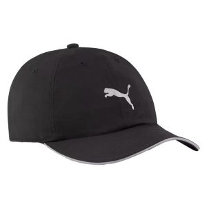 Czapka Z Daszkiem Z Logo Running III. Czarne czapki Puma, bez wzorów. Za 107,99 zł.