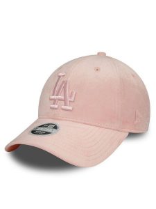 New Era Czapka z daszkiem Wmns Velour 940 La Dodgers 60503610 Różowy. Czerwone czapki New Era, bez wzorów, z materiału. Za 109,99 zł.