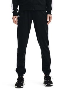 Under Armour Spodnie funkcyjne w kolorze czarnym rozmiar: L. Czarne spodnie dresowe Under Armour, l, bez wzorów, z materiału, outdoorowe. Za 226,77 zł.