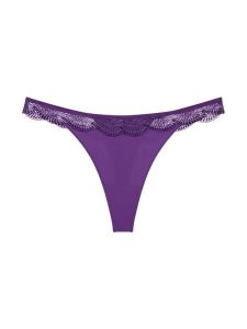 Triumph Stringi - Comfort Glam Kobiety Sztuczne włókno lila jednolity, 40. Stringi Triumph, bez wzorów, z koronki. Za 99,95 zł.