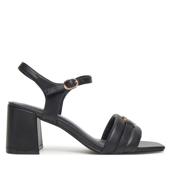 Sandały MEXX. Czarne sandały Mexx, bez wzorów, bez obcasa, na słupku, bez zapięcia. Za 169,99 zł.