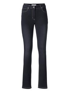 Heine Dżinsy - Slim fit - w kolorze granatowym rozmiar: 42. Niebieskie jeansy Heine, bez wzorów. Za 83,42 zł.