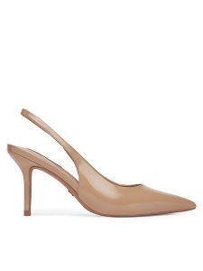 Nine West Szpilki SX005-01 Beżowy. Brązowe sandały Nine West, bez wzorów, ze skóry, bez obcasa. Za 229,99 zł.