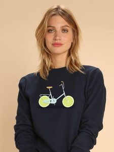 WOOOP Bluza w kolorze granatowym rozmiar: XL. Niebieskie bluzy Wooop, xl, bez wzorów, bez kaptura. Za 56,53 zł.