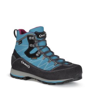 Buty górskie damskie AKU Trekker Lite III Wide GTX. Czarne buty trekkingowe Aku, bez zapięcia. Za 628,31 zł.