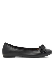 Gino Rossi Baleriny COZY-HS001-1-2 Czarny. Czarne balerinki Gino Rossi, bez wzorów, ze skóry, bez obcasa, bez zapięcia. Za 199,99 zł.