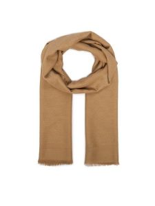 Guess Szal AM9617 POL03 Beżowy. Brązowe rękawiczki Guess, z aplikacjami, z poliesteru. Za 194,99 zł.