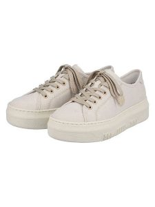 Rieker Sneakersy w kolorze kremowym rozmiar: 41. Brązowe trampki Rieker, bez wzorów, bez zapięcia. Za 139,95 zł.