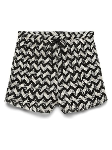 Vero Moda Szorty w kolorze czarno-kremowym rozmiar: XL. Czarne szorty Vero Moda, bez wzorów, z podwyższonym stanem. Za 87,95 zł.