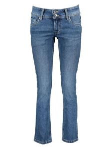 Pepe Jeans Dżinsy "Venus" - Slim fit - w kolorze niebieskim rozmiar: W27/L32. Niebieskie jeansy Pepe Jeans, z aplikacjami, z jeansu. Za 187,96 zł.