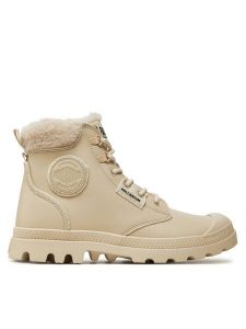 Palladium Trapery Pampa Hi Snow Warm 94380-175-M Biały. Białe buty zimowe Palladium, ze skóry, bez obcasa, bez zapięcia. Za 469,99 zł.