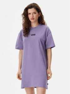 Vans Sukienka codzienna Center Vee VN0A4RU2 Fioletowy Oversize. Fioletowe kombinezony Vans, s, bez wzorów, z bawełny, bez kołnierzyka, bez ramiączek. Za 119,99 zł.
