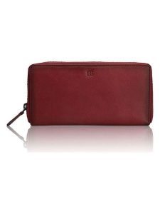 Bellicci Skórzany portfel "Kenzie" w kolorze bordowym - 20 x 10,5 x 2,5 cm rozmiar: onesize. Czerwone portfele Bellicci, bez wzorów, z materiału. Za 113,99 zł.