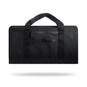 Torba sportowa fitness 25 L czarna Duffle All Black. Czarne torby podróżne i sportowe GYMBEAM, bez wzorów, z materiału, duże. Za 76,90 zł.