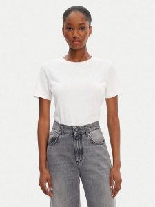 Marciano Guess T-Shirt 5RGI02 6298A Biały Regular Fit. Białe t-shirty Marciano Guess, xl, z aplikacjami, z bawełny, bez kołnierzyka, bez ramiączek. Za 139,99 zł.