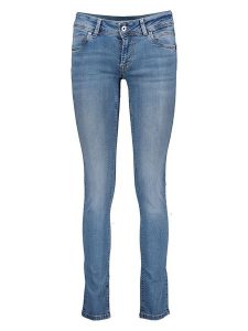Pepe Jeans Dżinsy - Skinny fit - w kolorze niebieskim rozmiar: W27/L32. Niebieskie jeansy Pepe Jeans, z aplikacjami, z jeansu. Za 100,99 zł.