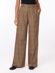 Scotch & Soda Spodnie w kolorze czarno-karmelowym rozmiar: W32. Brązowe spodnie z wysokim stanem Scotch & Soda, bez wzorów, z materiału, z podwyższonym stanem. Za 215,21 zł.