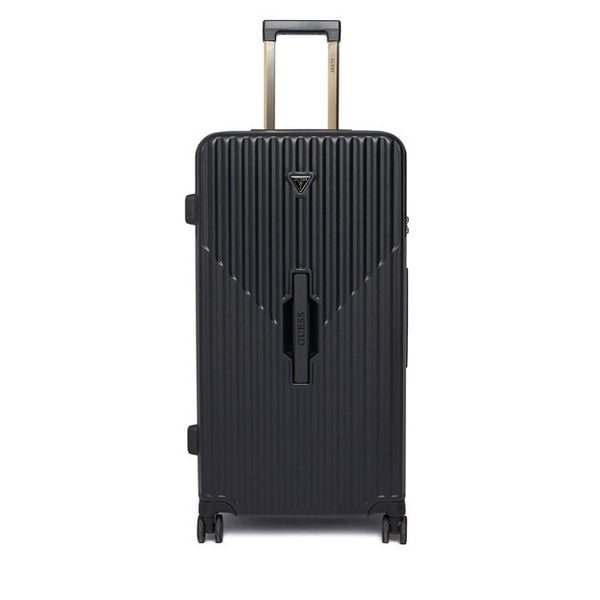Walizka duża Guess. Czarne walizki Guess, z aplikacjami, duże. Za 729,99 zł.