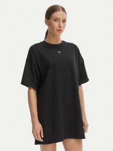 Calvin Klein Jeans Sukienka codzienna LV047F228G Czarny Oversize. Czarne kombinezony Calvin Klein Jeans, m, bez wzorów, z bawełny, bez kołnierzyka, bez ramiączek. Za 289,99 zł.