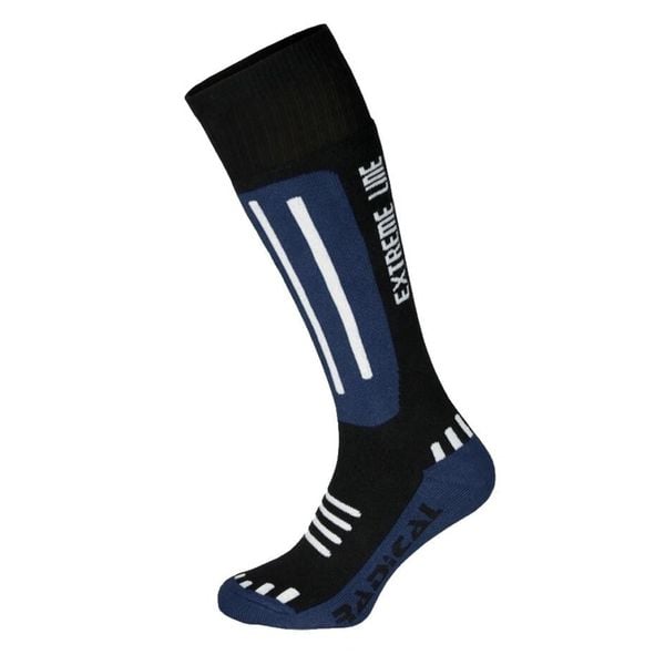 Skarpety narciarskie Rough Radical Extreme Line. Niebieskie skarpetki ROUGH RADICAL, bez wzorów. Za 39,90 zł.