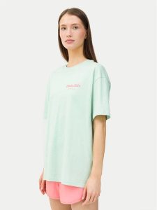 4F T-Shirt 4FWSS24TTSHF1265 Zielony Oversize. Zielone t-shirty 4f, s, bez wzorów, z bawełny, bez kołnierzyka, bez ramiączek. Za 39,99 zł.