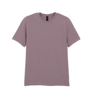 Bawełniana Koszulka Unisex Dla Dorosłych W Miękkim Stylu. Fioletowe bluzki GILDAN, xl, bez wzorów, z bawełny, sportowe, bez kołnierzyka, bez ramiączek. Za 38,99 zł.