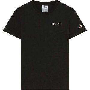 T-shirt Damski. Czarne t-shirty Champion, bez wzorów, bez kołnierzyka, bez ramiączek. Za 134,99 zł.