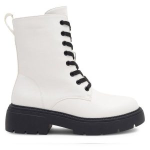 Trapery Jenny Fairy. Białe buty zimowe Jenny Fairy, bez obcasa, bez zapięcia. Za 169,99 zł.