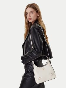 Guess Torebka Rosalba HWZG96 57010 Biały. Białe torebki klasyczne Guess, z aplikacjami, ze skóry, bez dodatków. Za 309,99 zł.