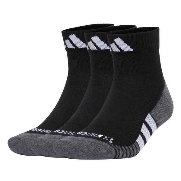 Skarpety Performance CLIMACOOL Cushioned Quarter 3-Pack. Białe skarpetki ADIDAS, bez wzorów, z materiału. W wyprzedaży za 42,22 zł.