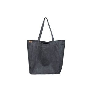 Lazy bag czarna duża torba z grubej bawełny na zamek. Torebki klasyczne marki Hairoo. Za 195,00 zł.