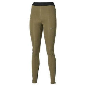 Damskie legginsy Mizuno Core Impulse. Zielone legginsy Mizuno, bez wzorów, z materiału. Za 254,00 zł.