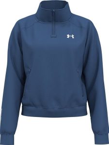 Under Armour Bluza "Armour" w kolorze granatowym rozmiar: M. Niebieskie bluzy Under Armour, m, bez wzorów, bez kaptura. Za 149,95 zł.
