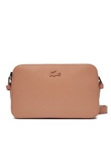 Lacoste Torebka NF3879KL Brązowy. Brązowe listonoszki Lacoste, bez wzorów, ze skóry, bez dodatków. Za 659,99 zł.